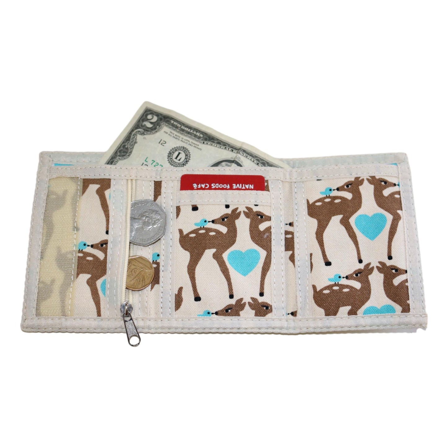 Tri Fold Wallet Deer