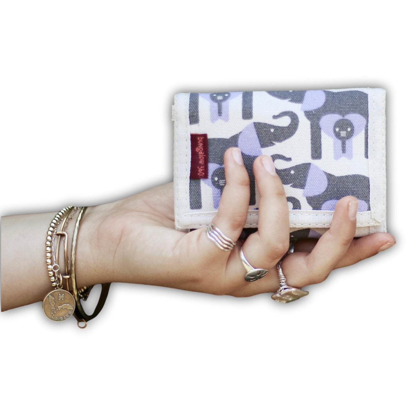 Tri Fold Wallet Elephant