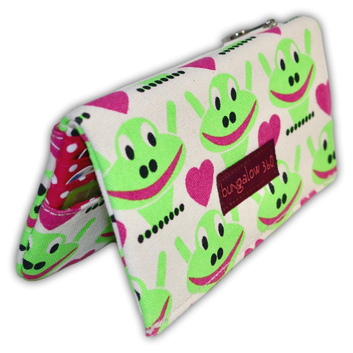 Vintage Velcro Wallet Alien Frog