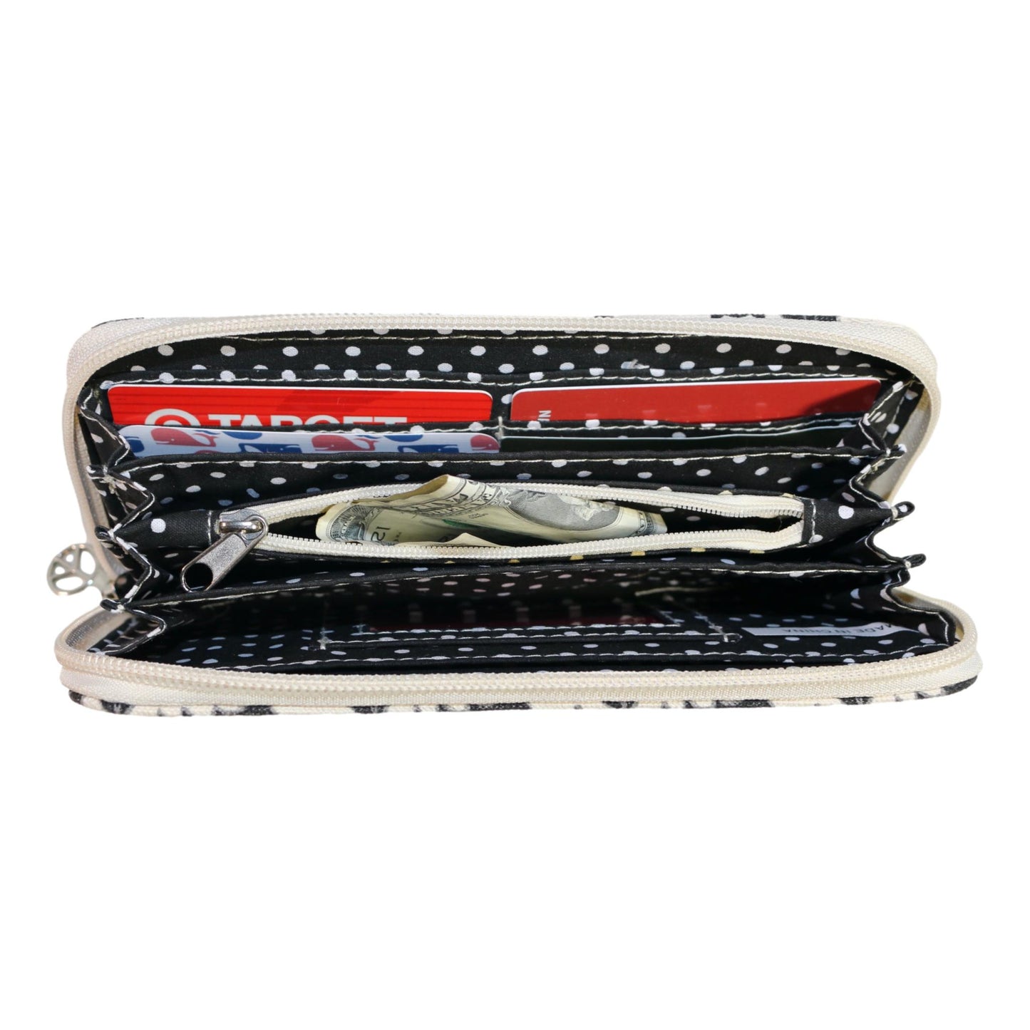Zip Around Wallet Bat