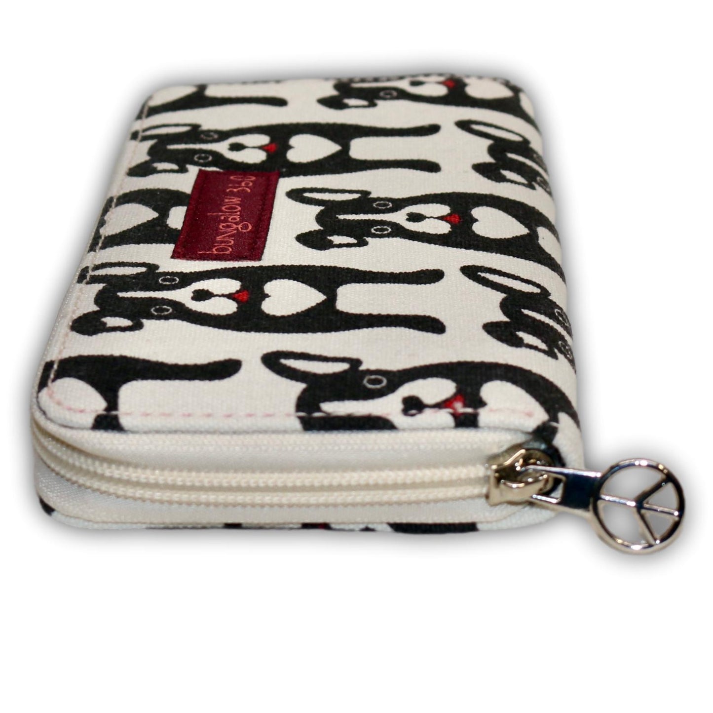 Zip Around Wallet Black Dog