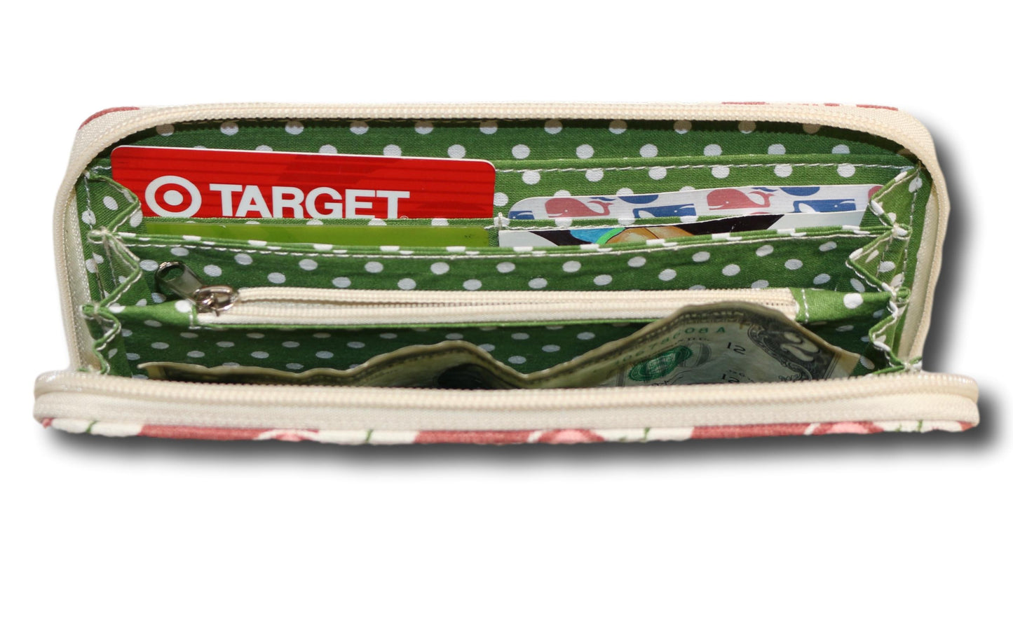Zip Around Wallet Cow