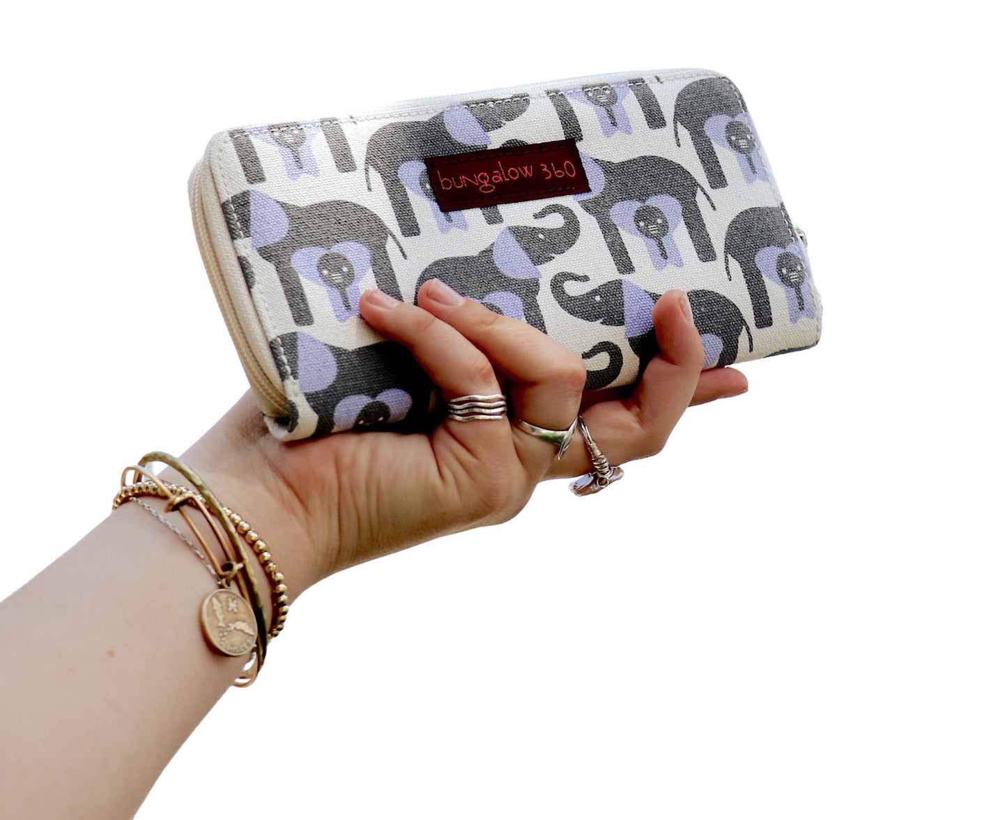 Zip Around Wallet Elephant