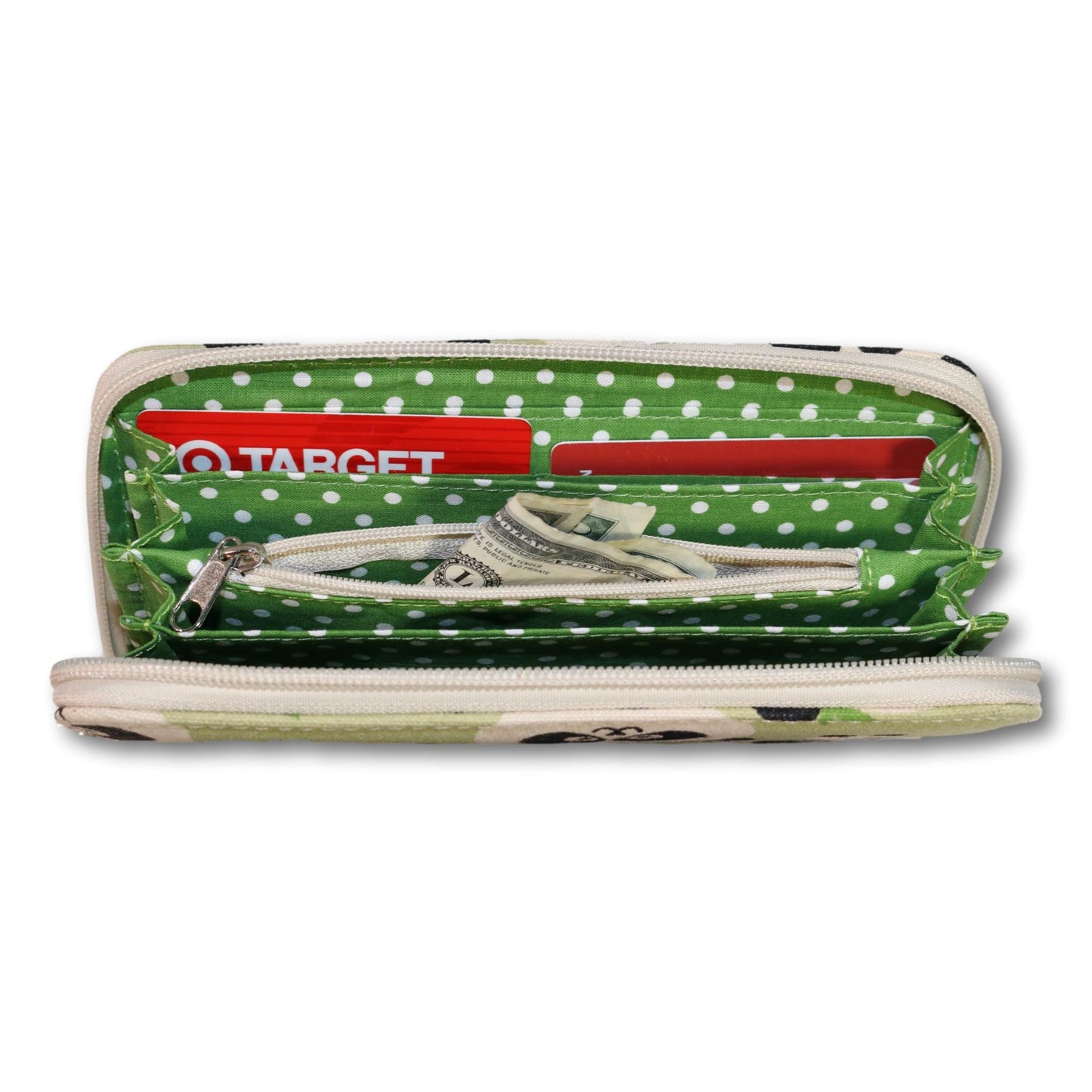 Zip Around Wallet Panda