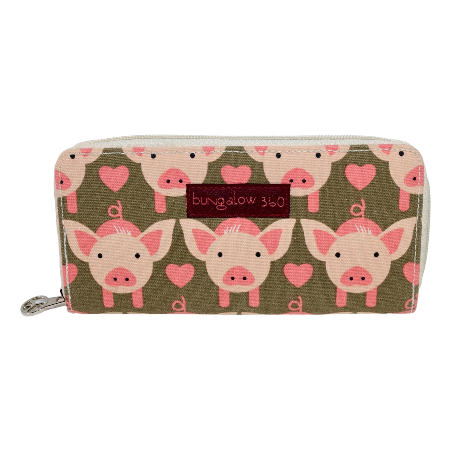 Zip Around Wallet Pig
