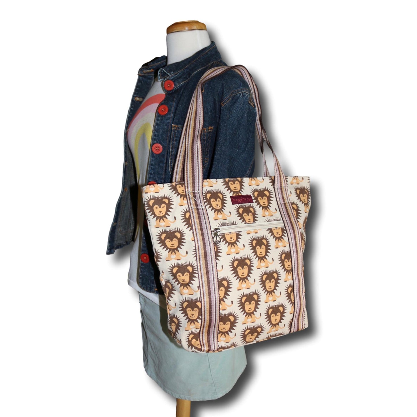 Striped Tote Lion(Dime Store)