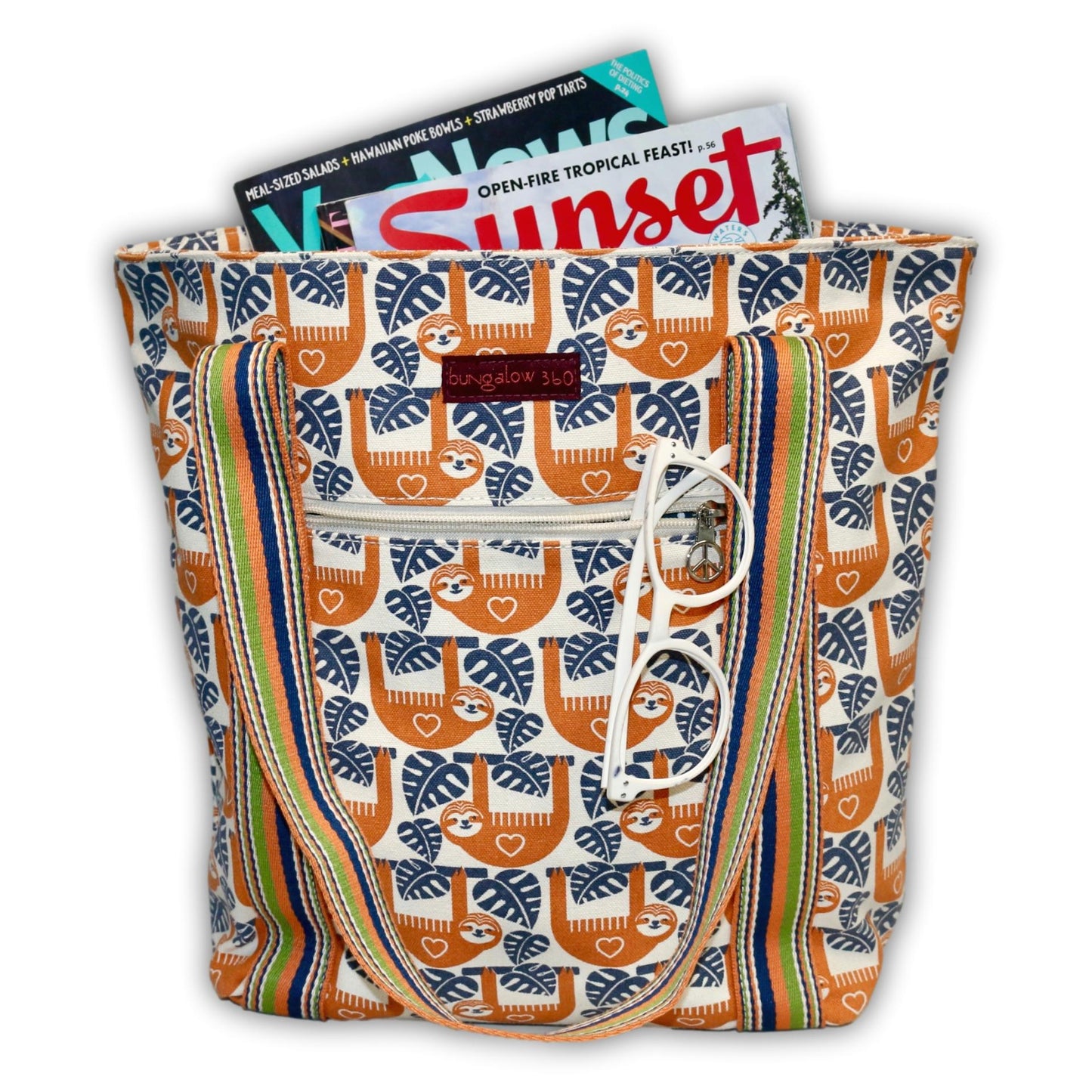 Striped Tote Sloth