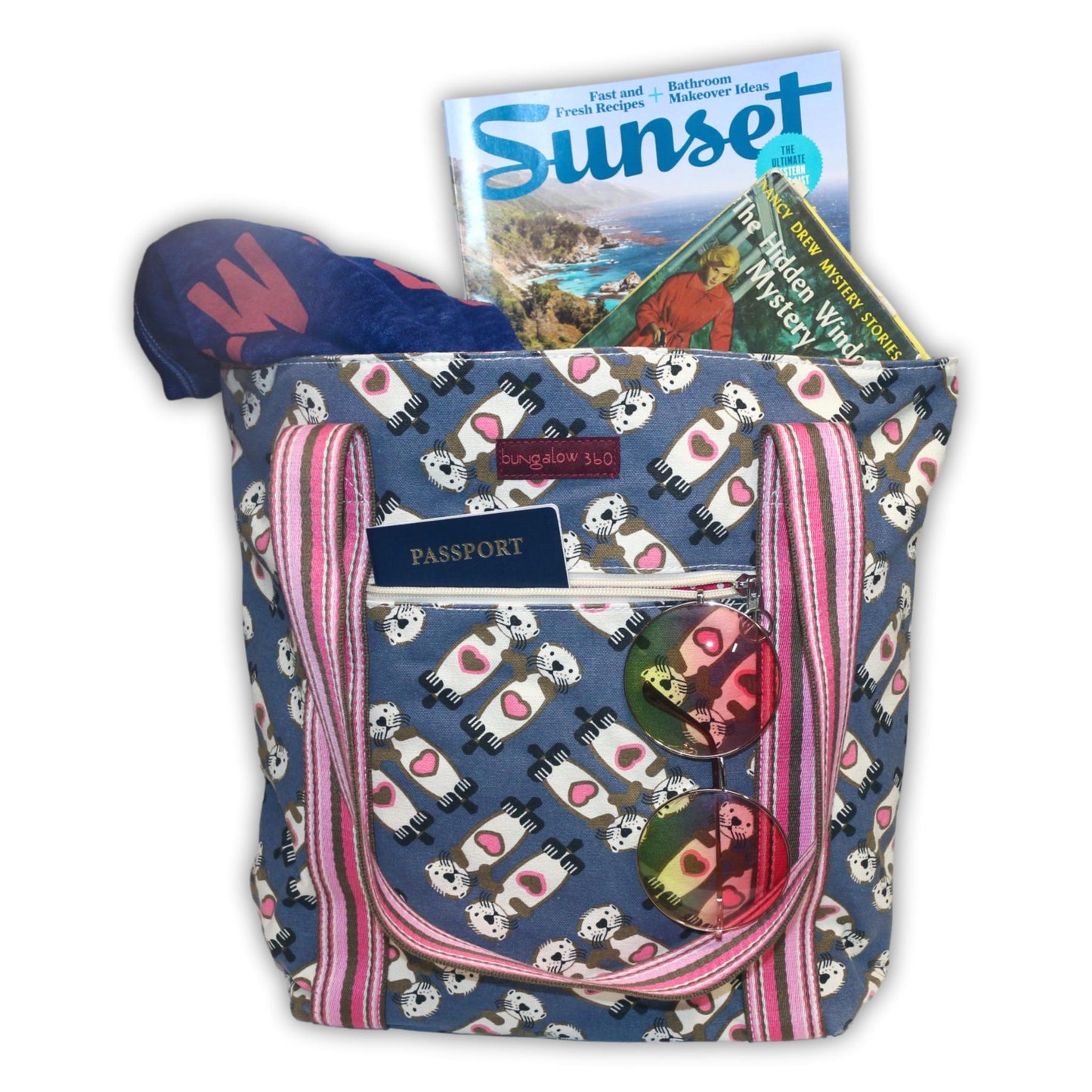 Striped Tote Sea Otter