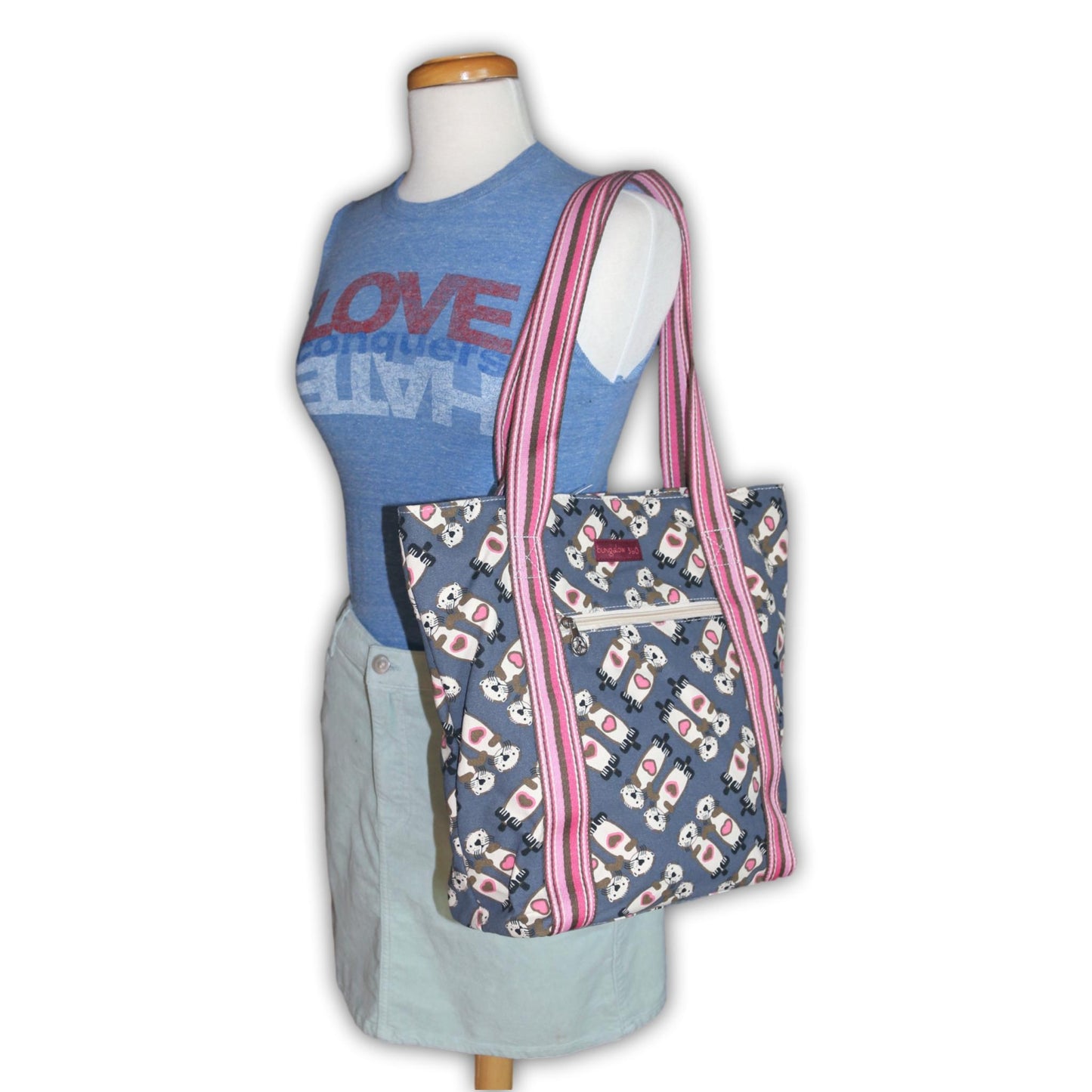 Striped Tote Sea Otter