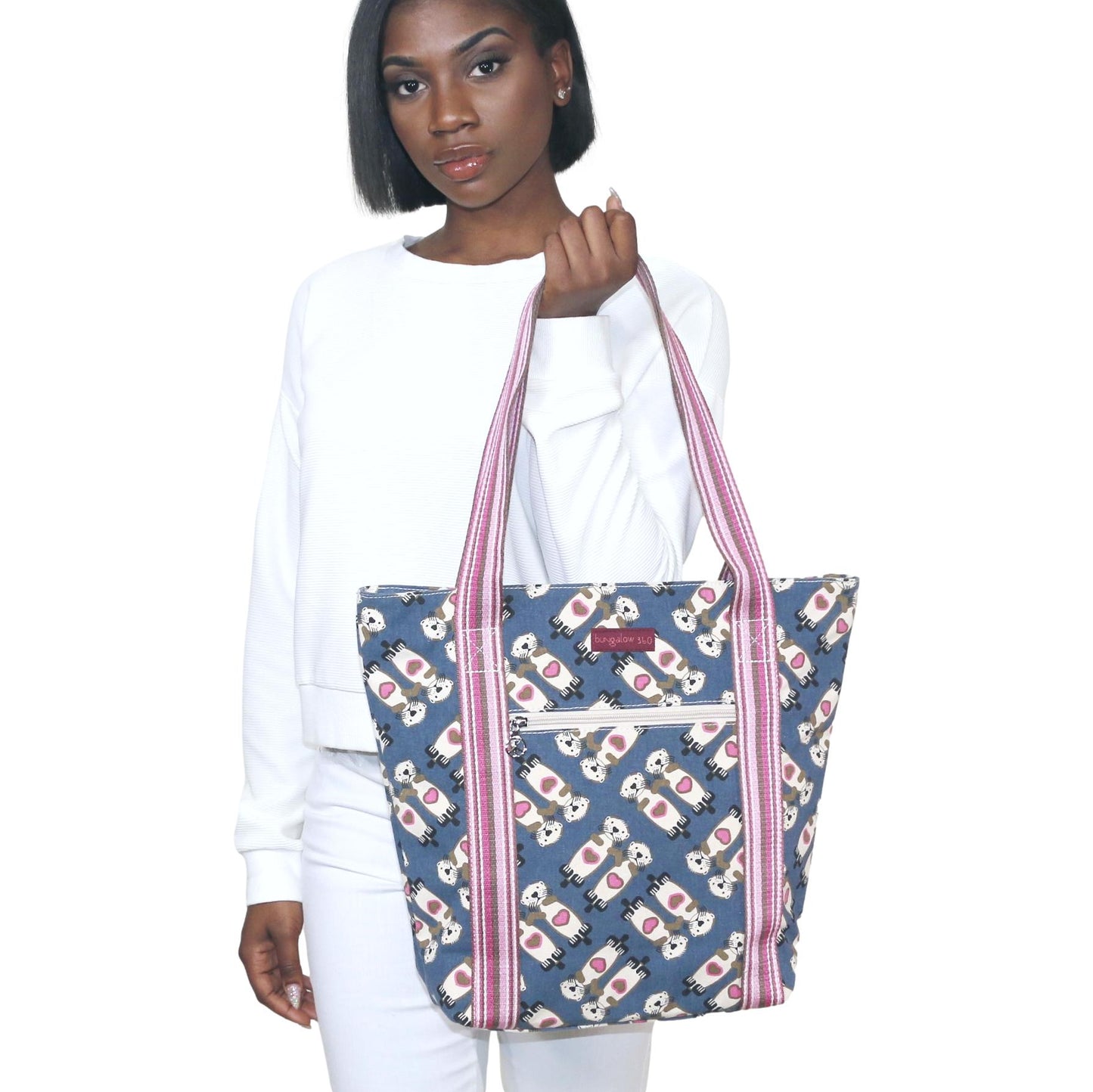 Striped Tote Sea Otter
