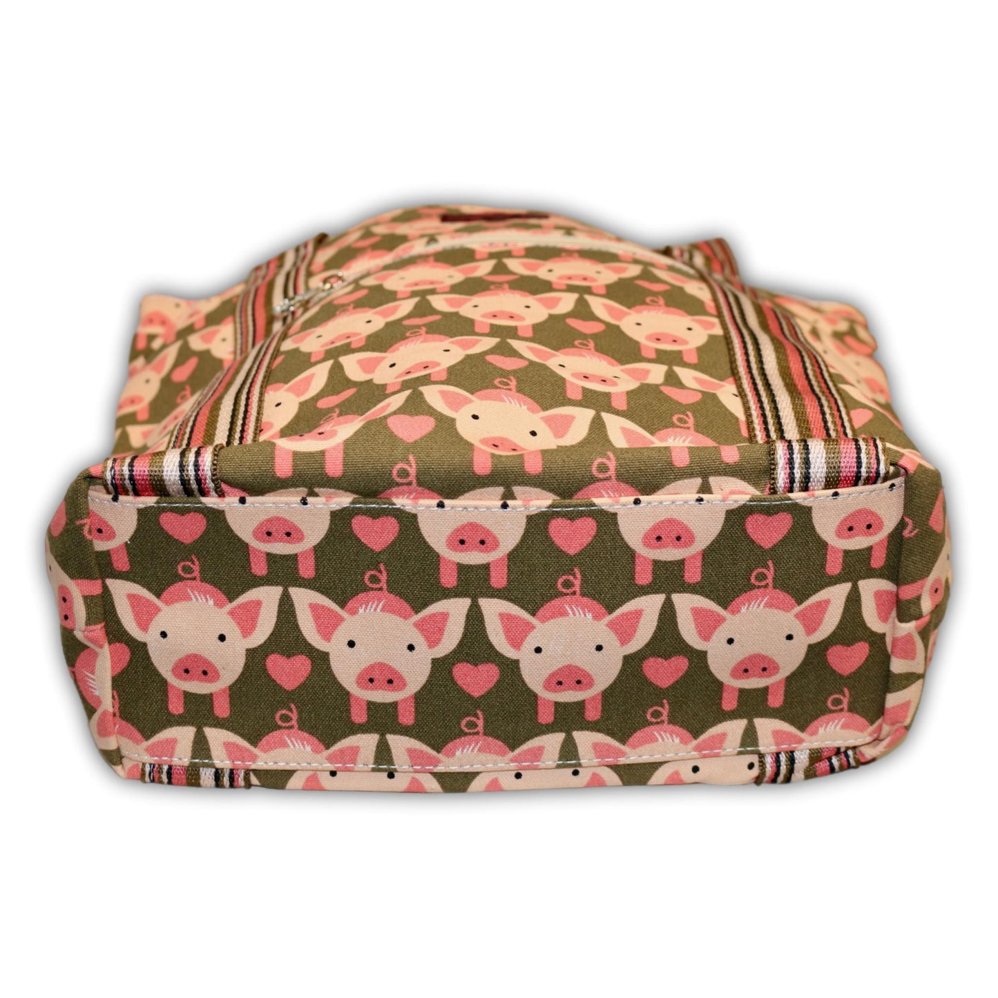 Striped Tote Pig
