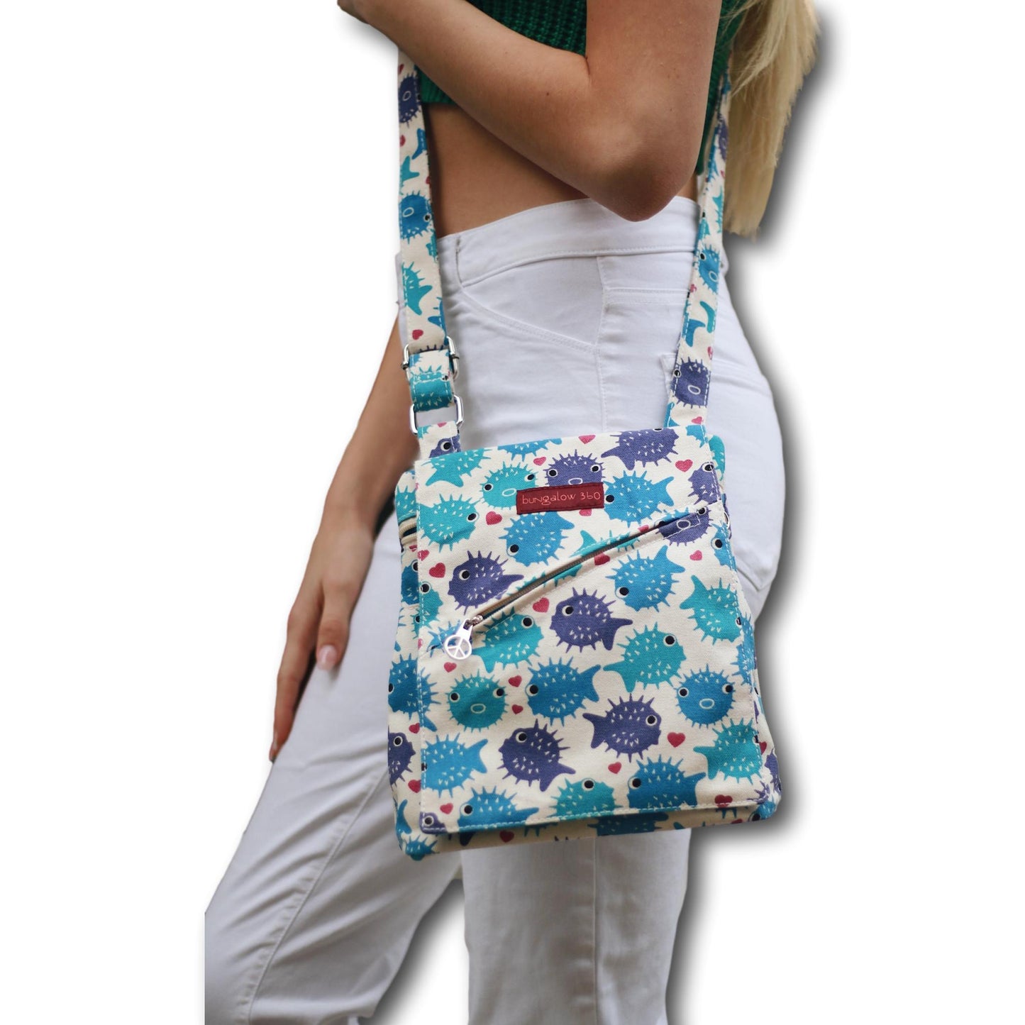 Small Messenger Bag Puffer Fish