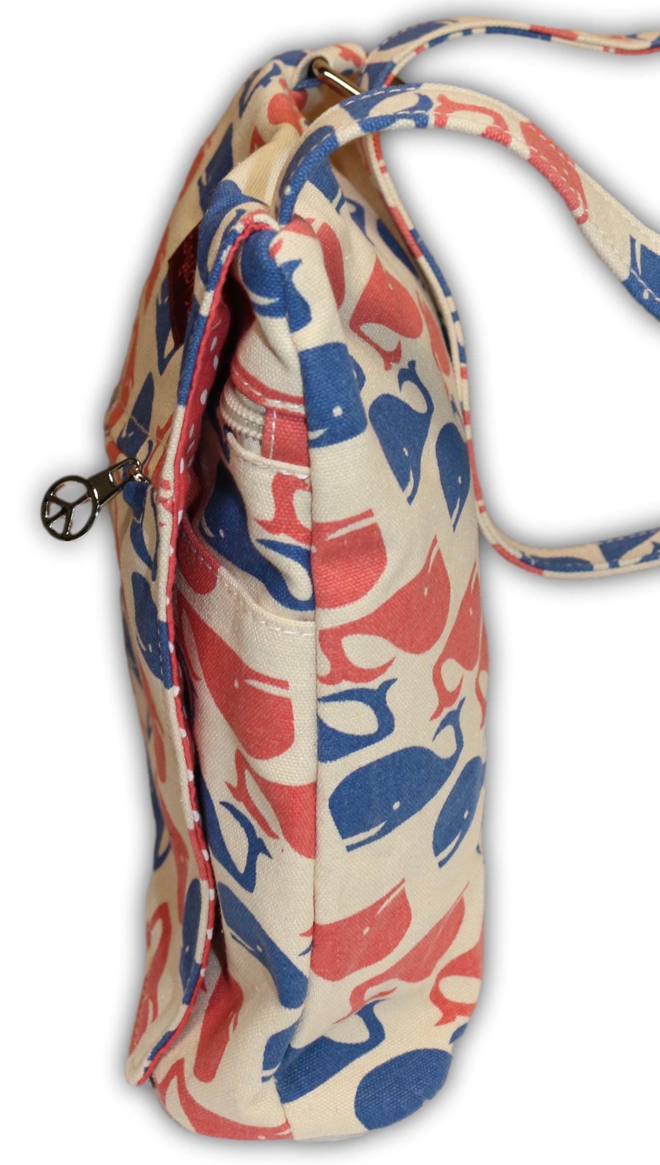 Small Messenger Bag Retro Whale