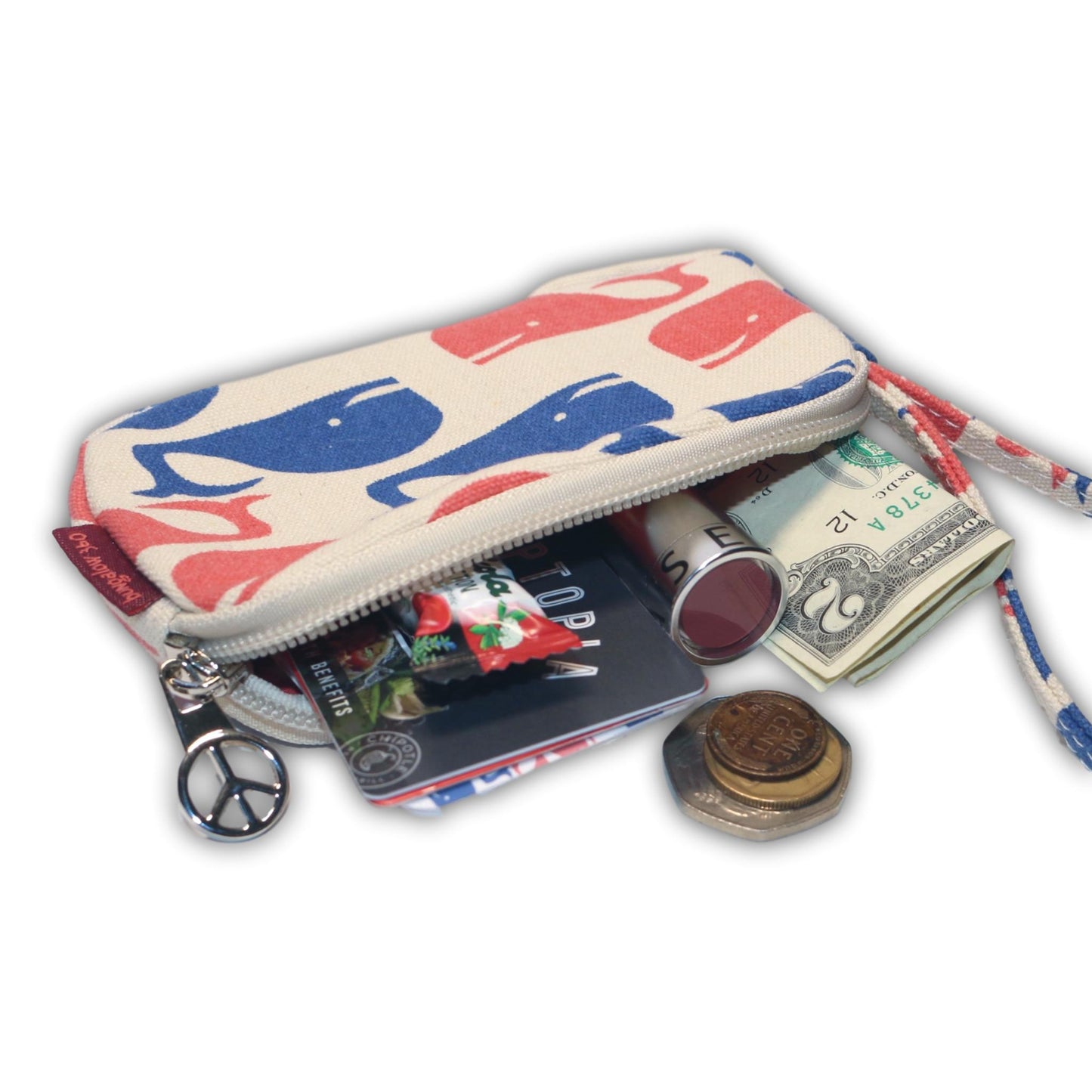 Clutch Coin Purse Retro Whale