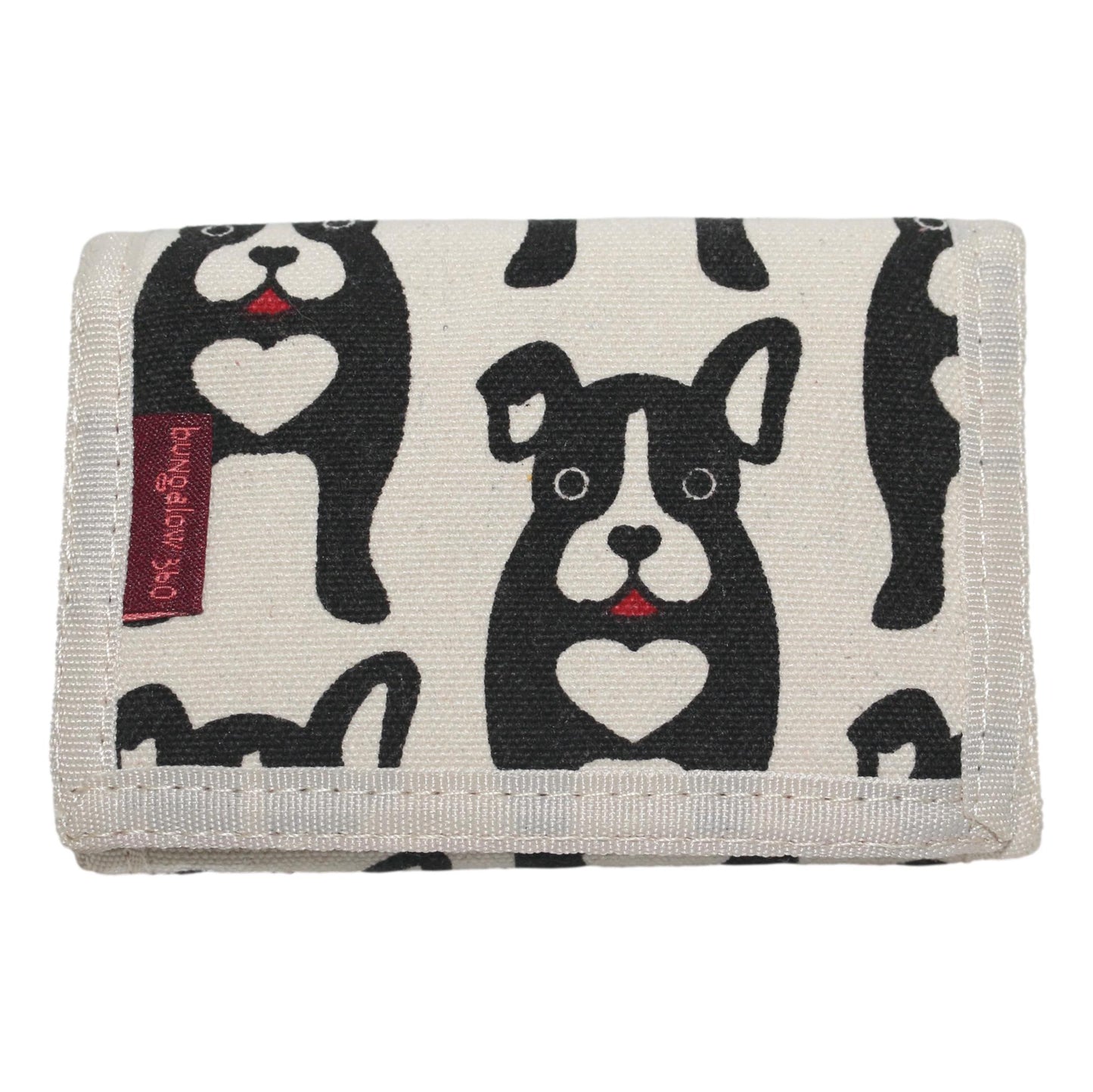 Tri Fold Wallet Black Dog