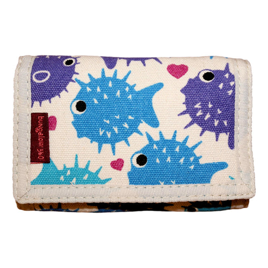 Tri Fold Wallet Puffer Fish