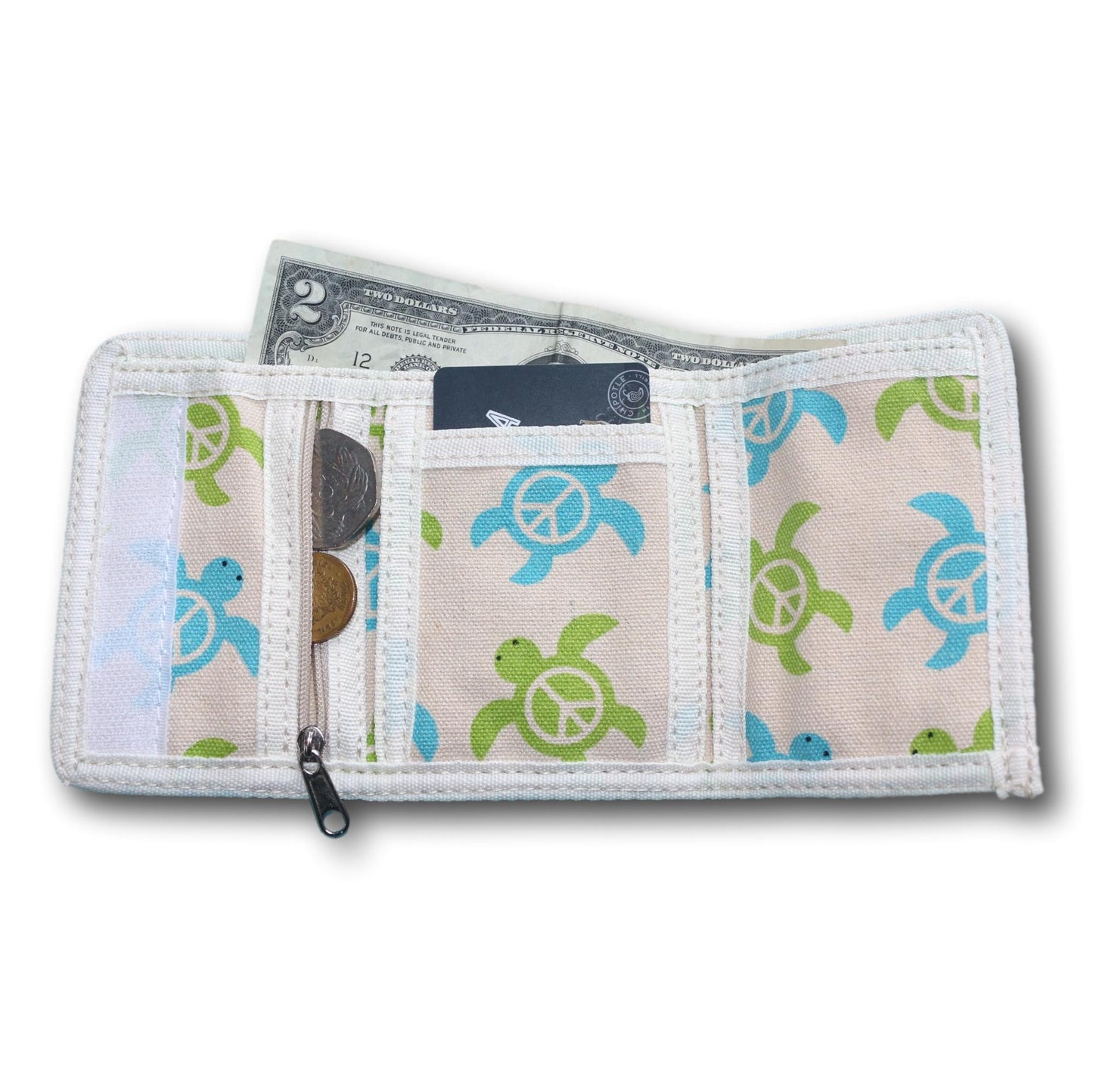 Tri Fold Wallet Sea Turtle