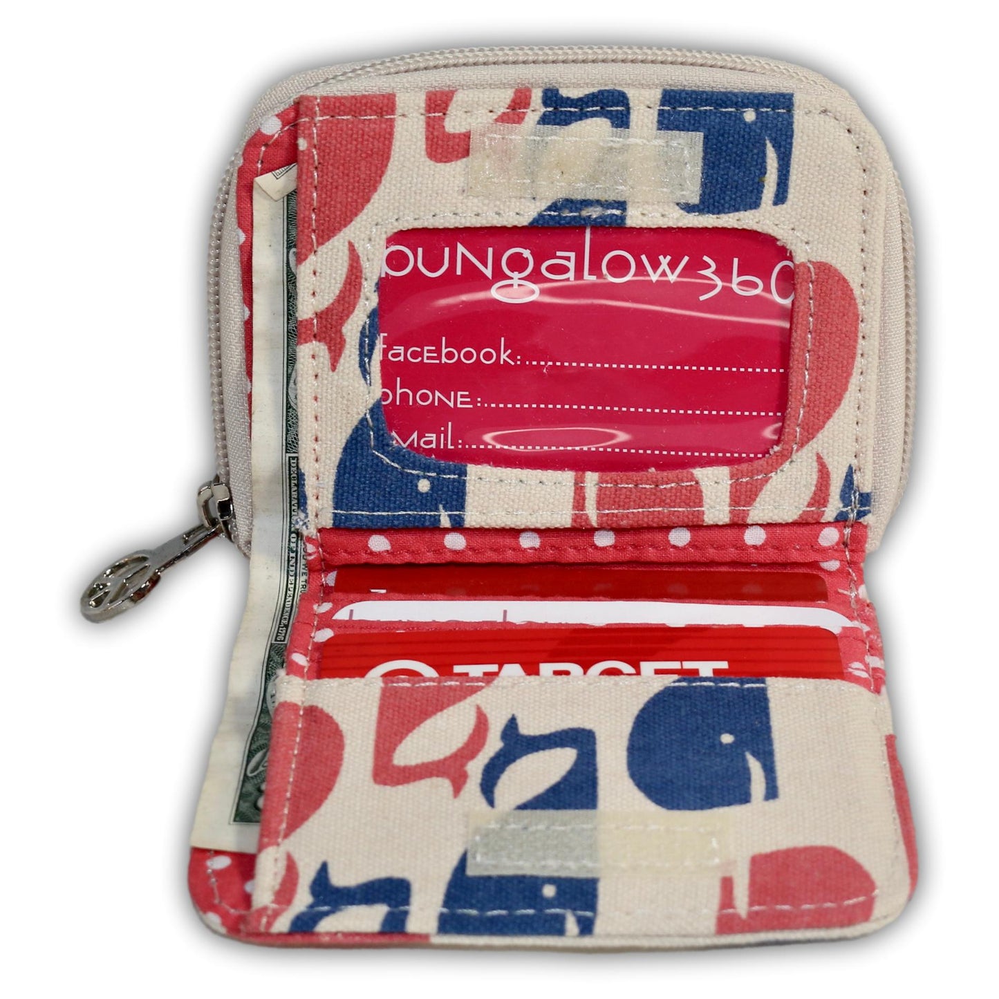 Bill Fold Wallet Retro Whale (SUPER SALE)