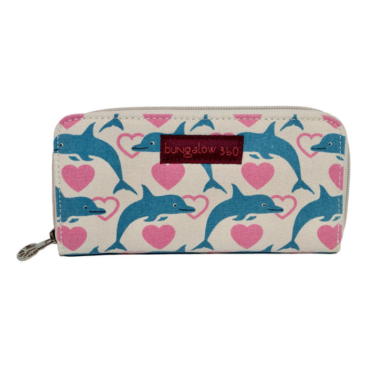 Zip Around Wallet Dolphin