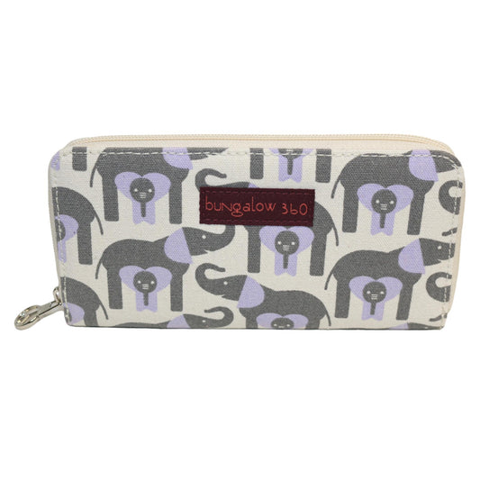 Zip Around Wallet Elephant