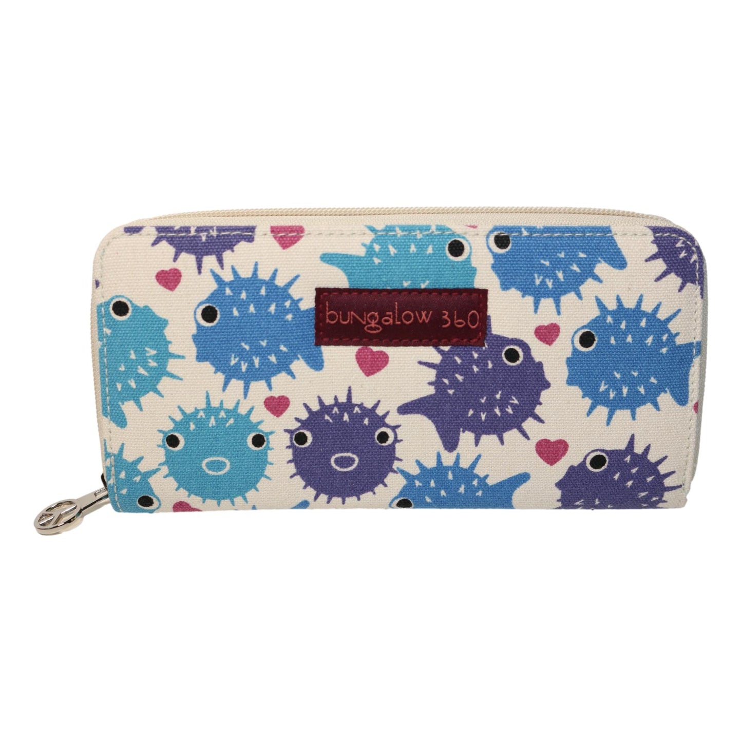 Zip Around Wallet Puffer Fish