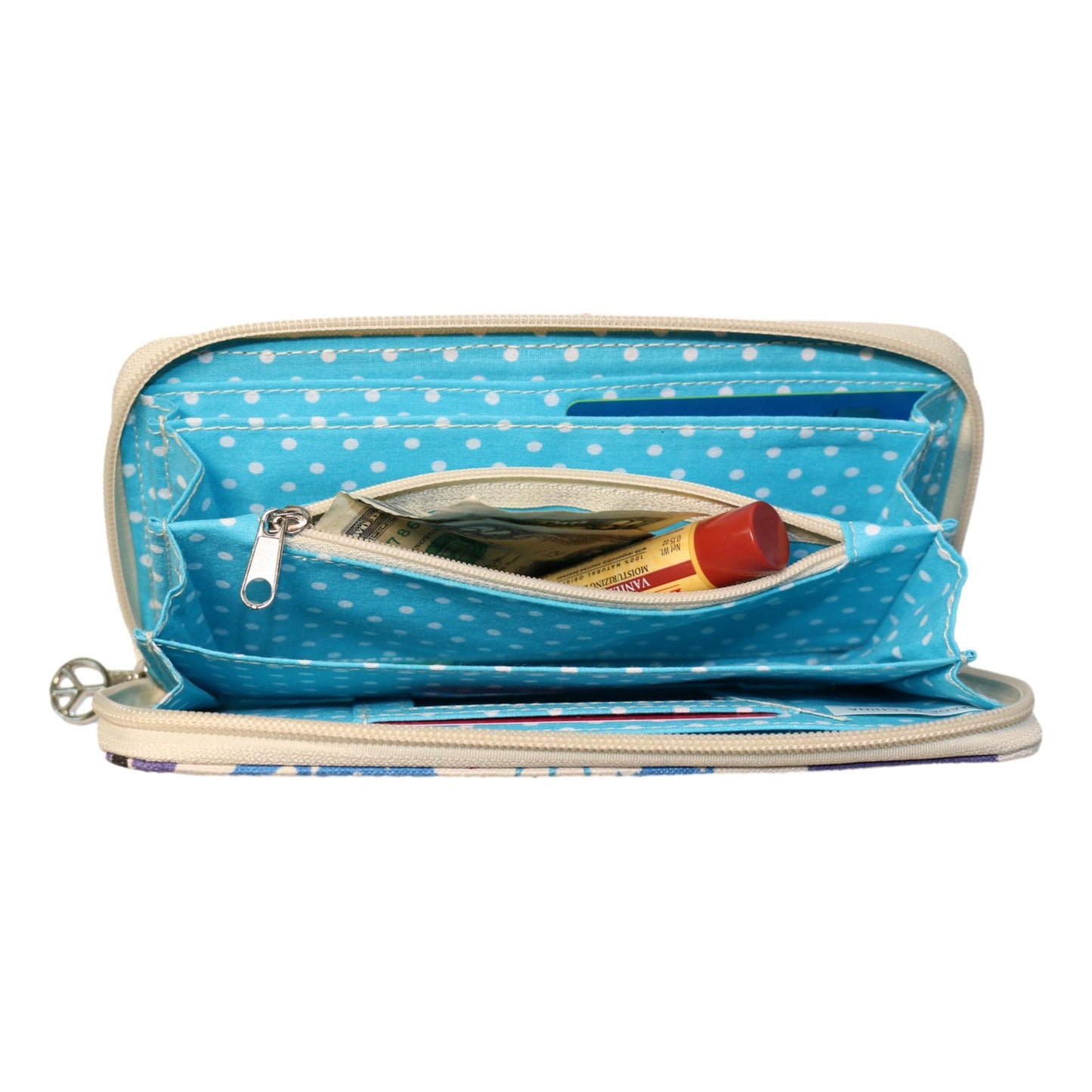 Zip Around Wallet Puffer Fish
