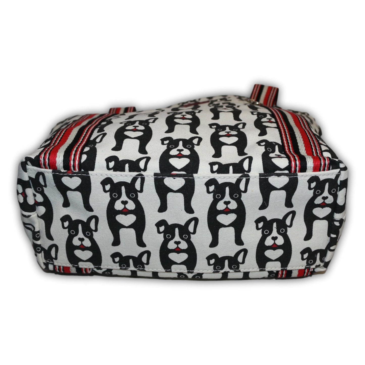 Striped Tote Black Dog