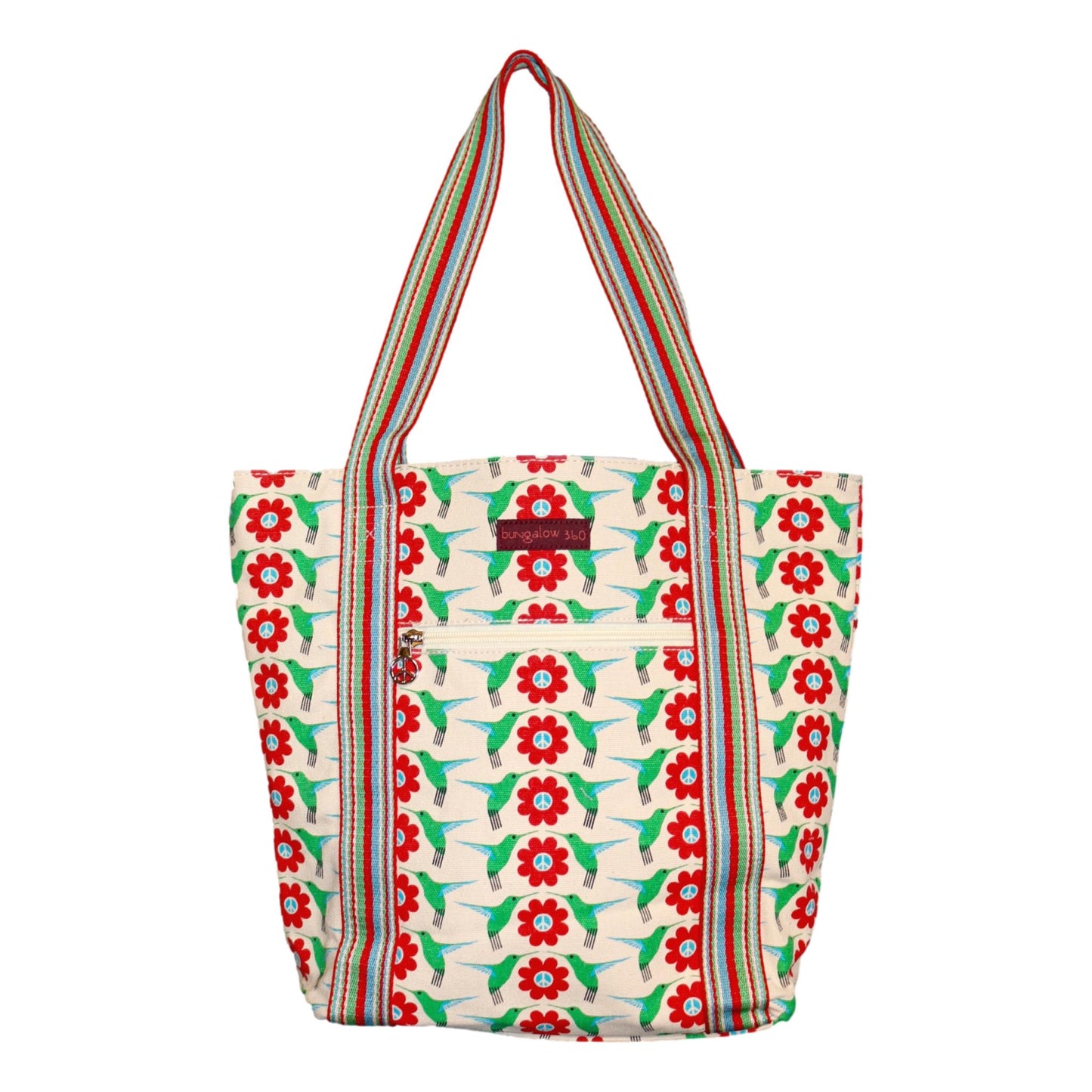 Striped Tote Hummingbird