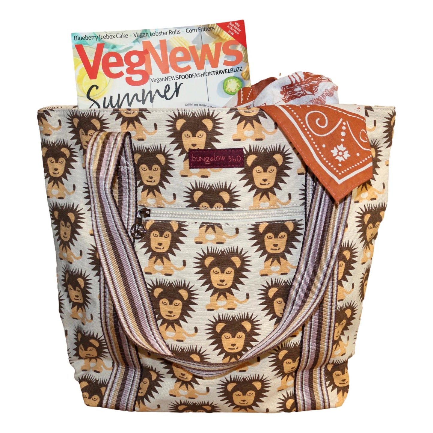 Striped Tote Lion(Dime Store)