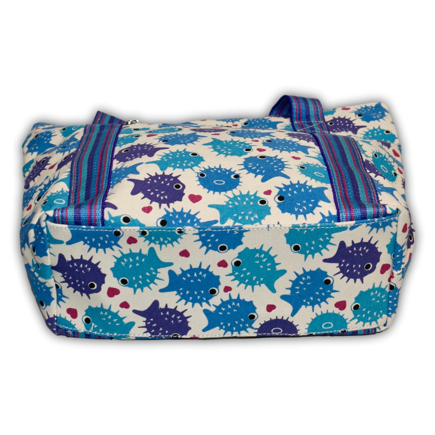 Striped Tote Puffer Fish