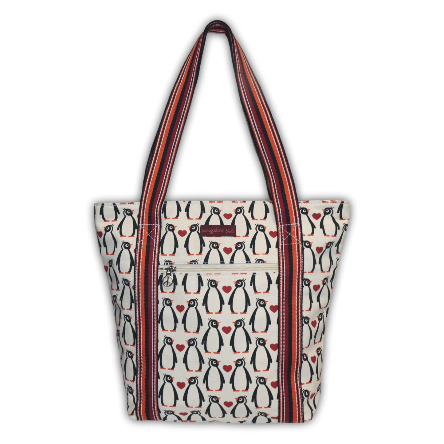 Striped Tote Penguin