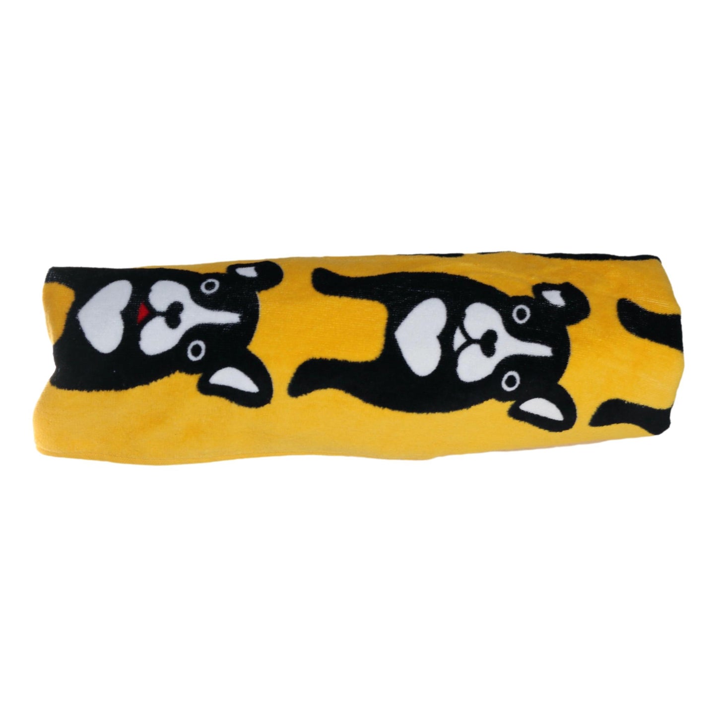 Beach Towel Black Dog