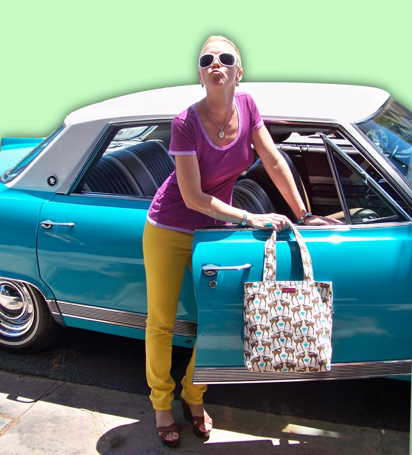 Reversible Tote Deer (Dime Store)