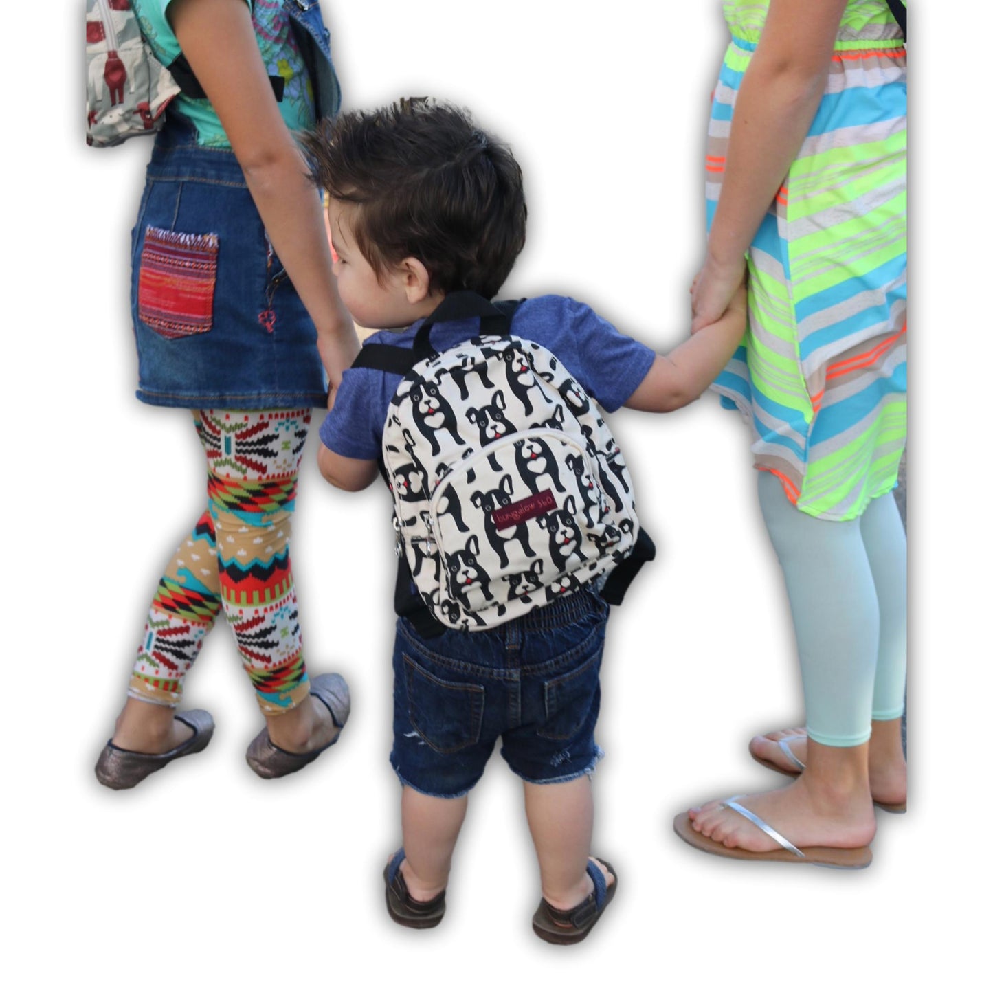 Kids TINY  Backpack Black Dog
