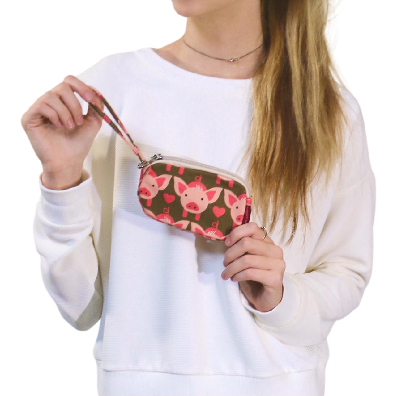 Clutch Coin Purse Pig