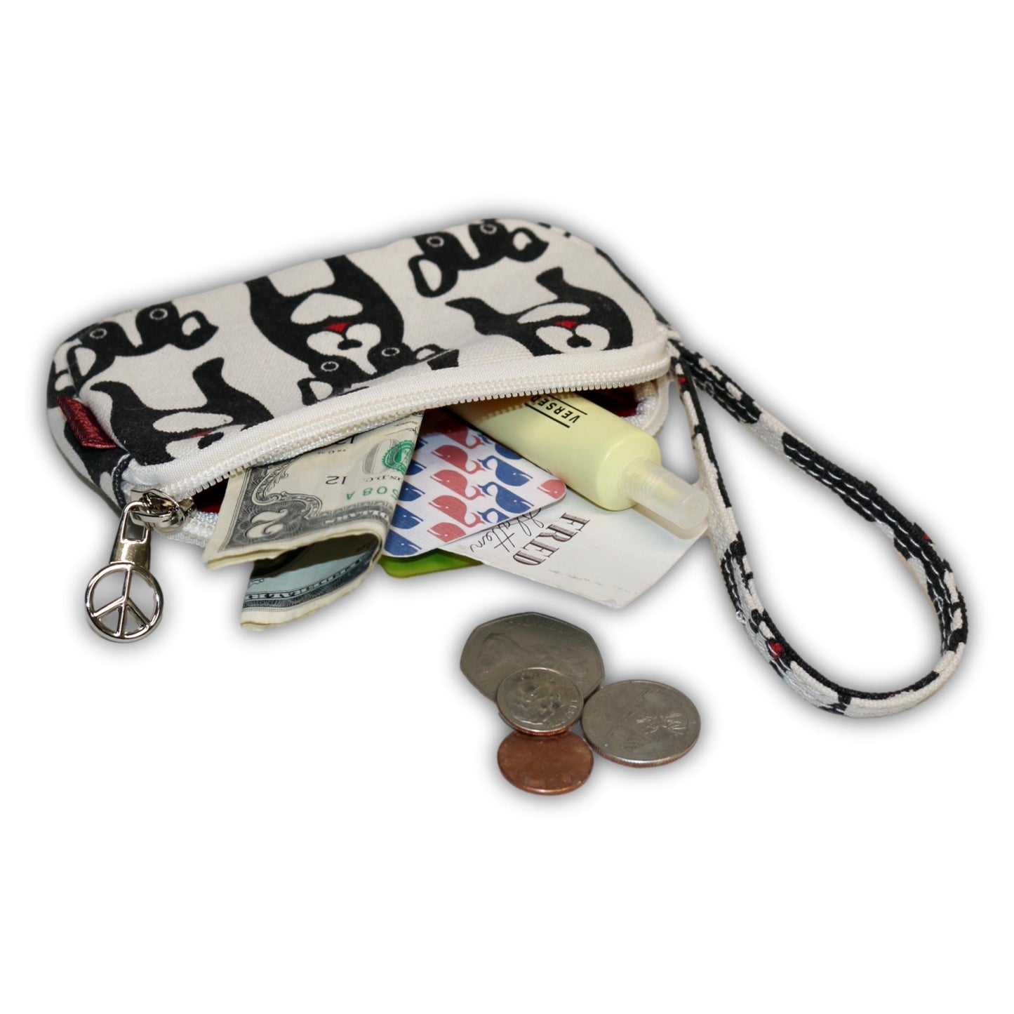 Clutch Coin Purse Black Dog